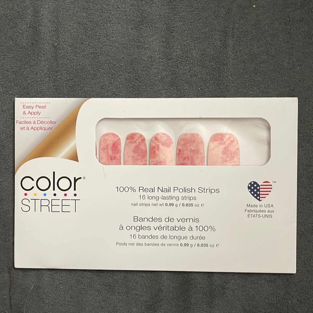 Color Street 100% Real Nail Polish Strips - Blushing Rose Quartz